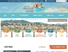 Tablet Screenshot of cityofamericancanyon.org